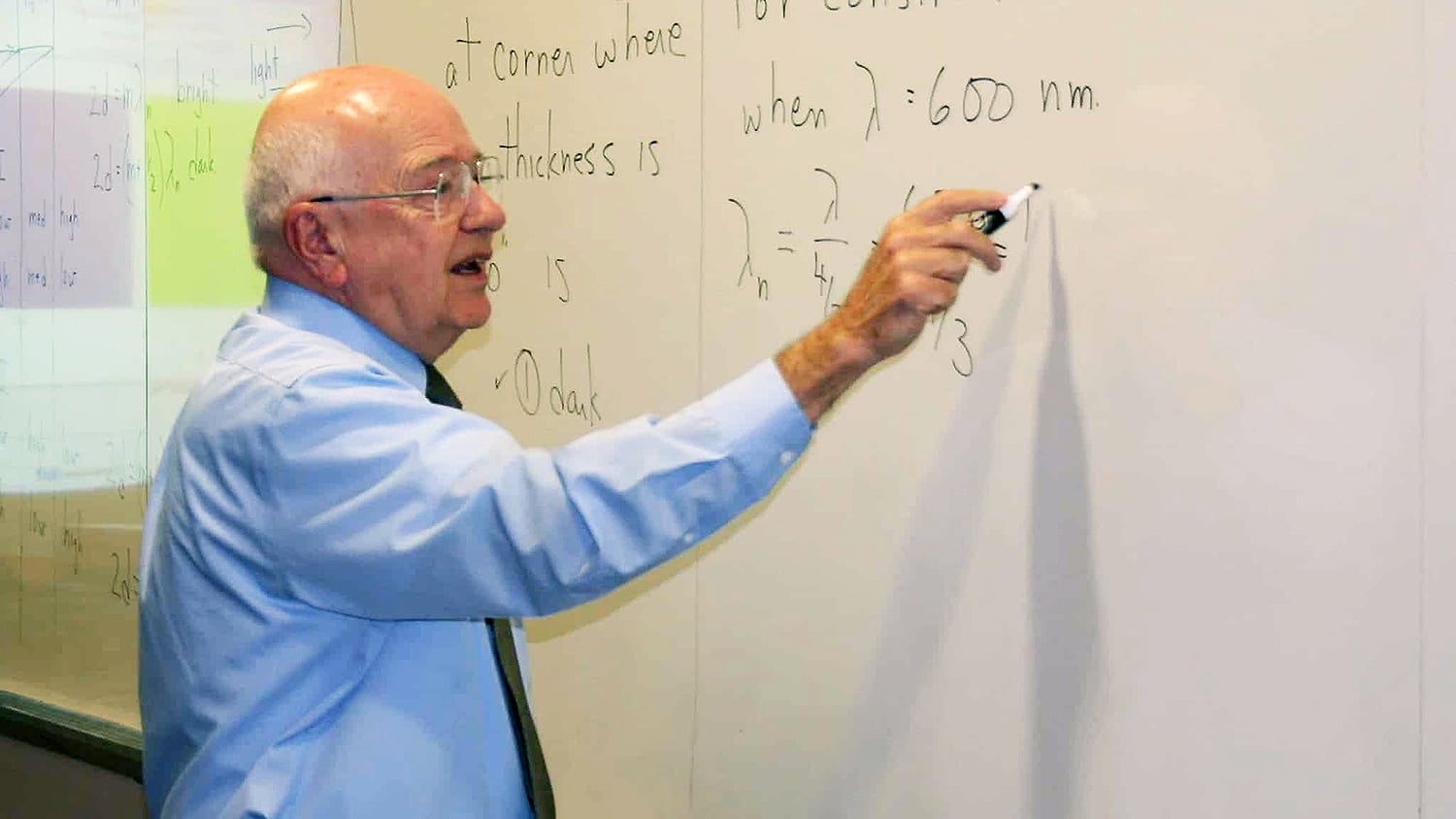Dick Patty teaching a class in Riddick Hall in 2008