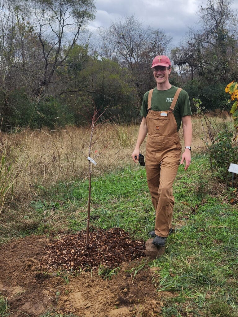 Kyle Wurtz, a graduate student pursuing a Master in Landscape Architecture and Environmental Planning, serves his peers as a Sustainability Steward.