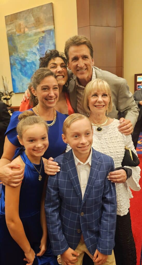 Valvano's wife, children and grandchildren at the event.