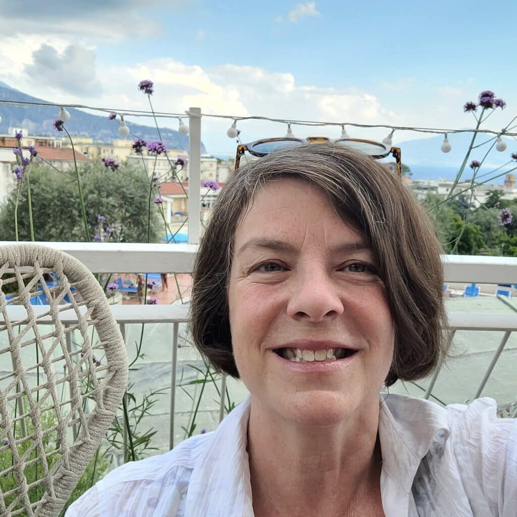 Holly Hurlburt takes a selfie in Sorrento, Italy