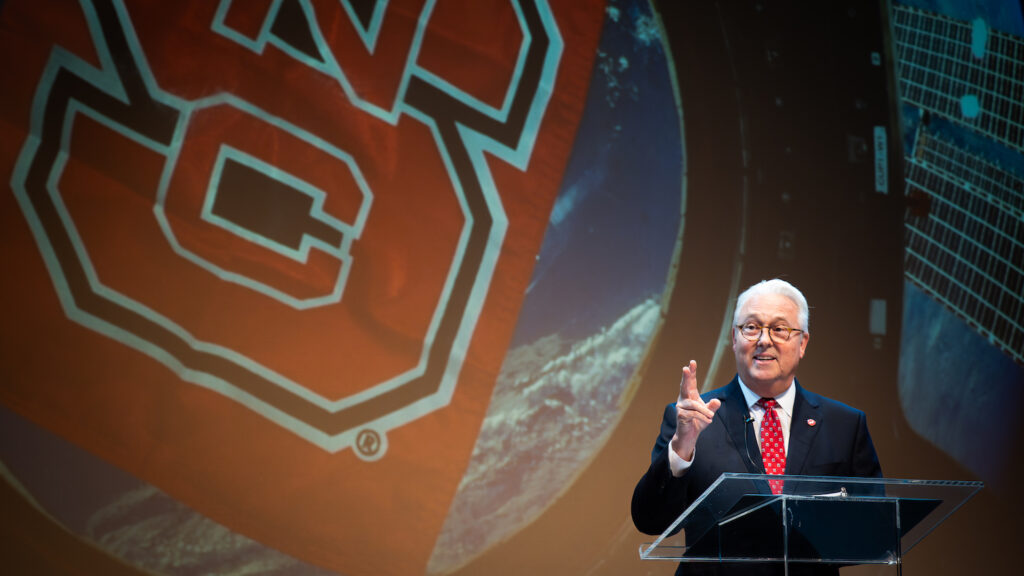 Chancellor Woodson delivers his 2023 fall address.