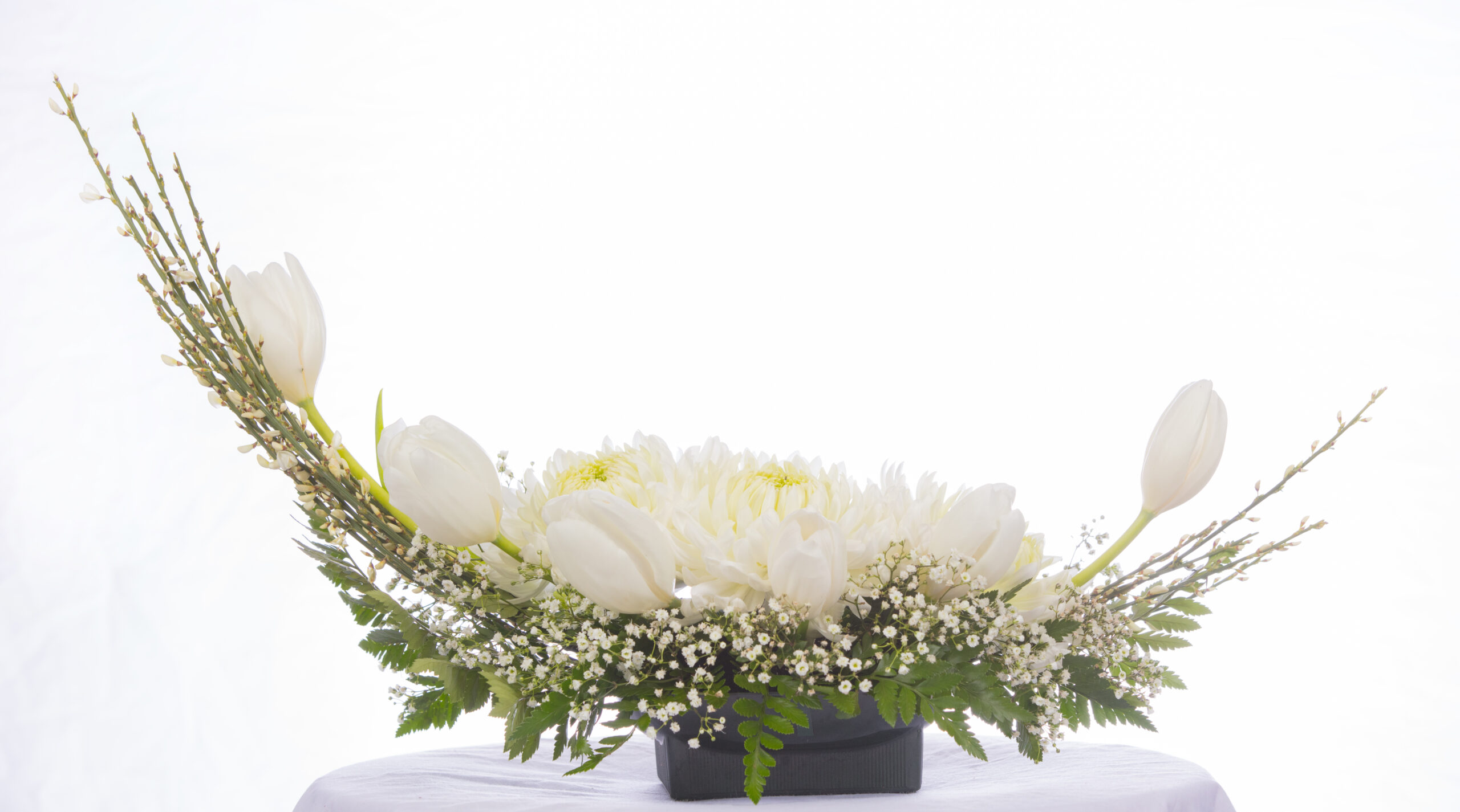 Photo of a flower arrangement.