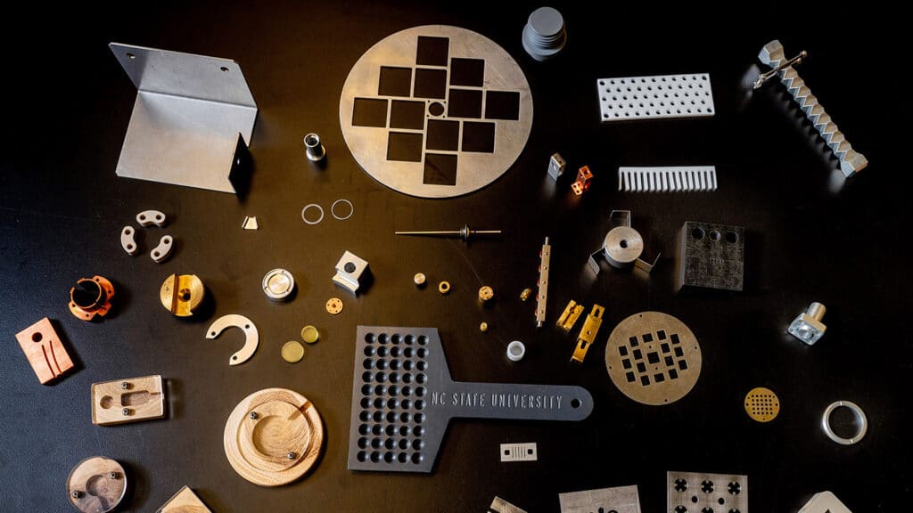 An assortment of small prototype gadgets built at the Department of Physics Instrument Shop