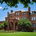 Hollday Hall on a sunny summer day