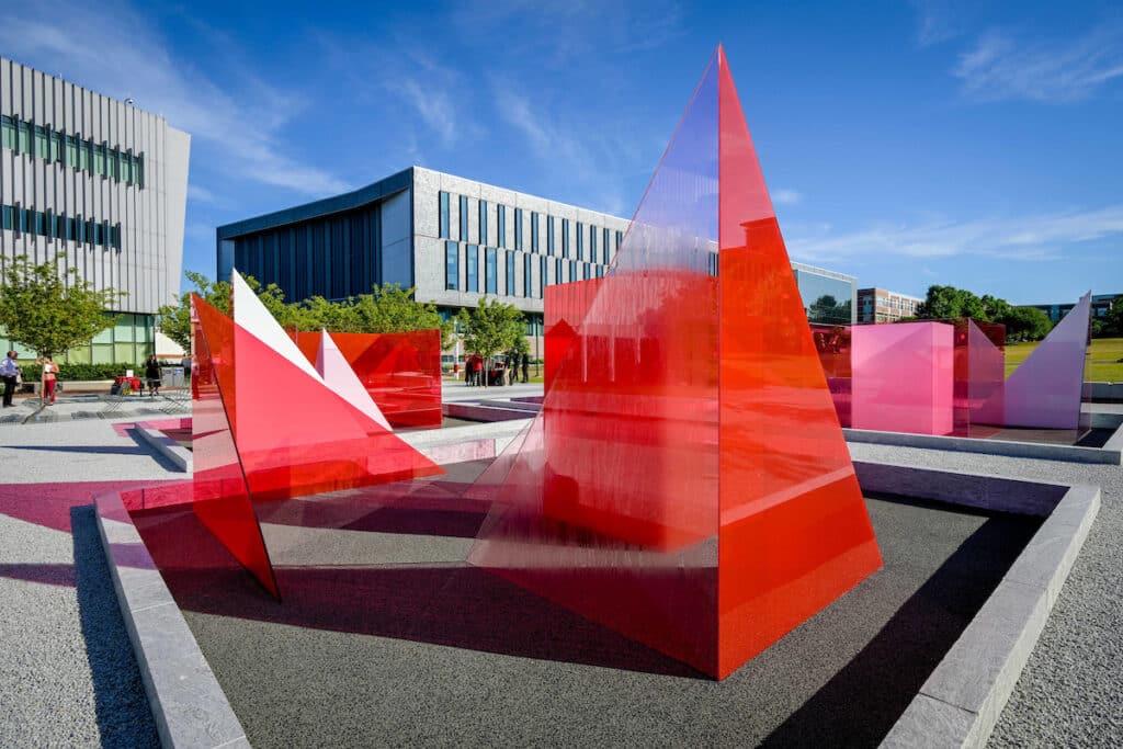 The new Reds and Whites installation on the Oval