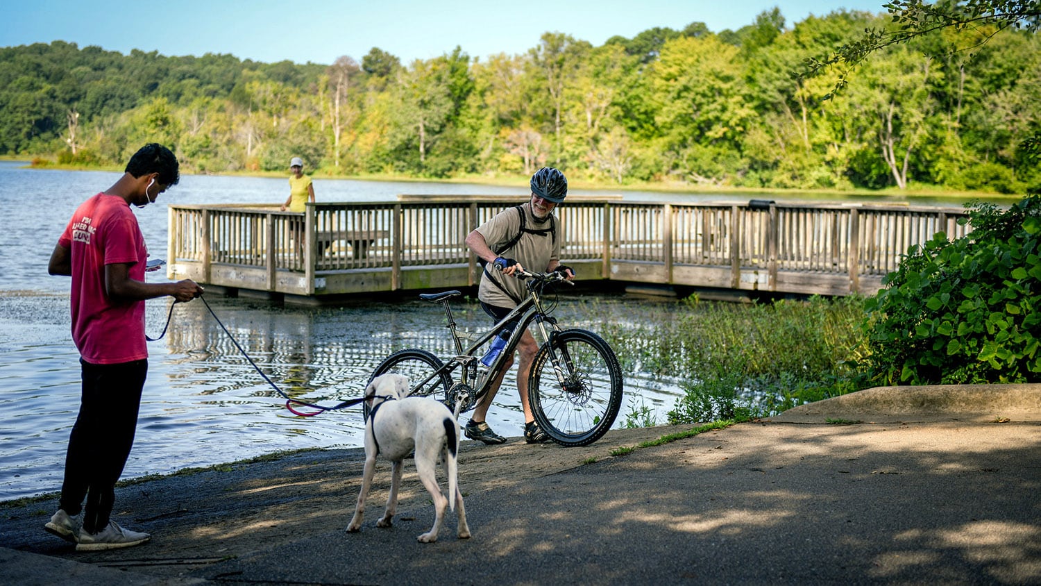 Centennial Campus amenities include Lake Raleigh's waterfront.