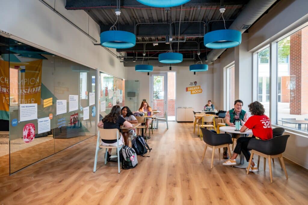 Interior of the new 321 Coffee location on Centennial Campus.