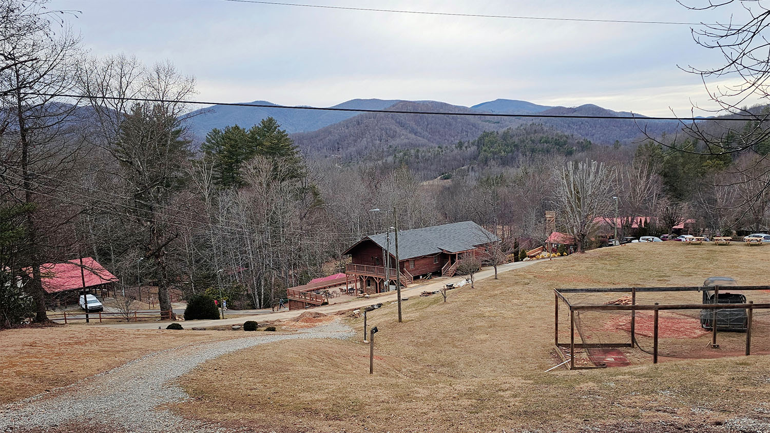 An overlook toward the mountains in western North Carolina