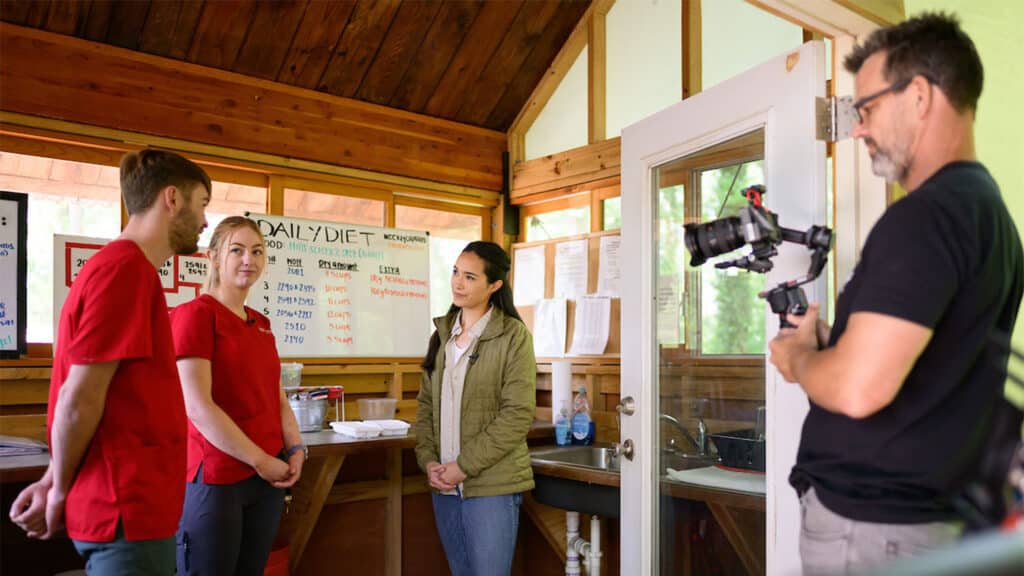 Ikeda interviews two students involved in the program.