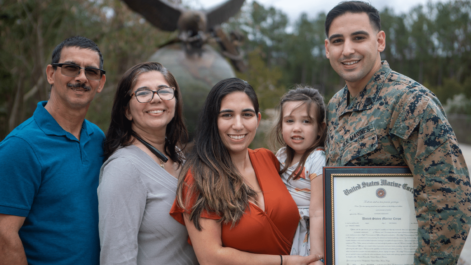 Alex Paugh with his family